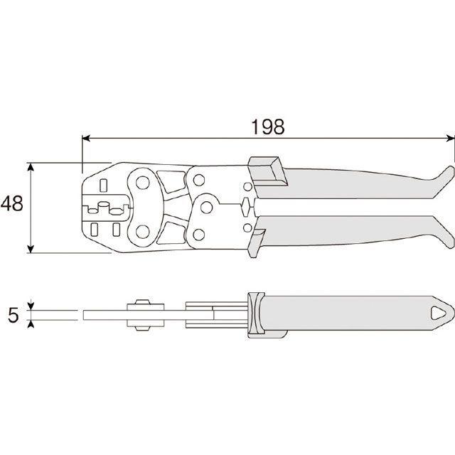 HOZAN（ホーザン） P-736 圧着工具 : モトメガネYahoo!店 - 通販