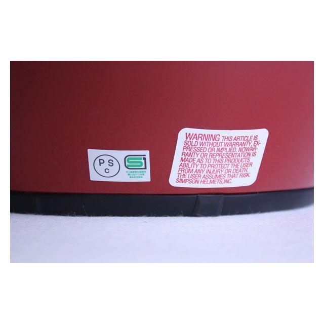 シンプソン（SIMPSON） MODEL50 ヘルメット カラー レッド サイズ 61