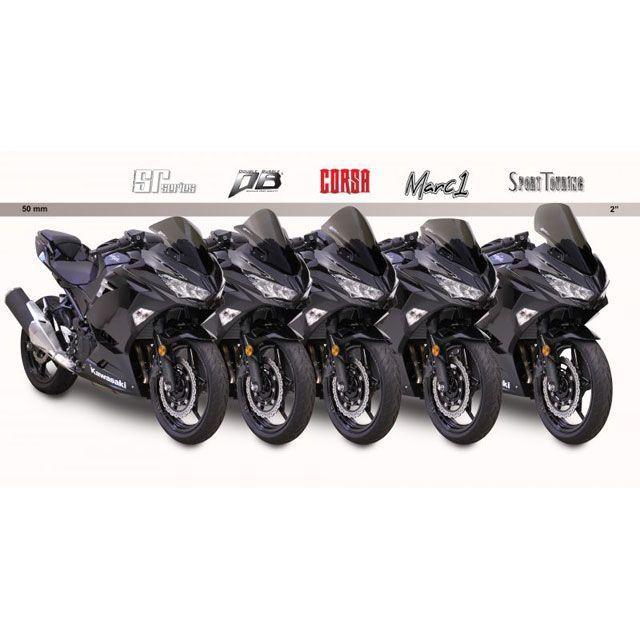 ゼログラビティ Ninja250（ABS） Ninja400（ABS） スクリーン ダブルバブル カラー ダークスモーク ZEROGRAVITY_3