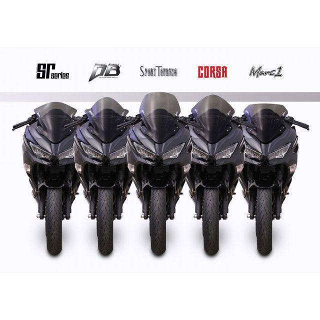 ゼログラビティ Ninja250（ABS） Ninja400（ABS） スクリーン ダブルバブル カラー ダークスモーク ZEROGRAVITY_4