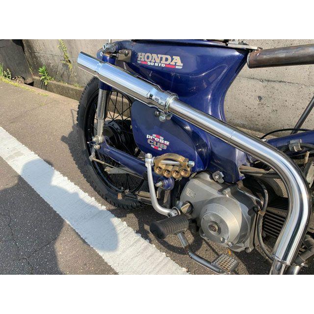 部品屋K&W カブ カブ用スラッシュカットマフラー K&W : モトメガネ