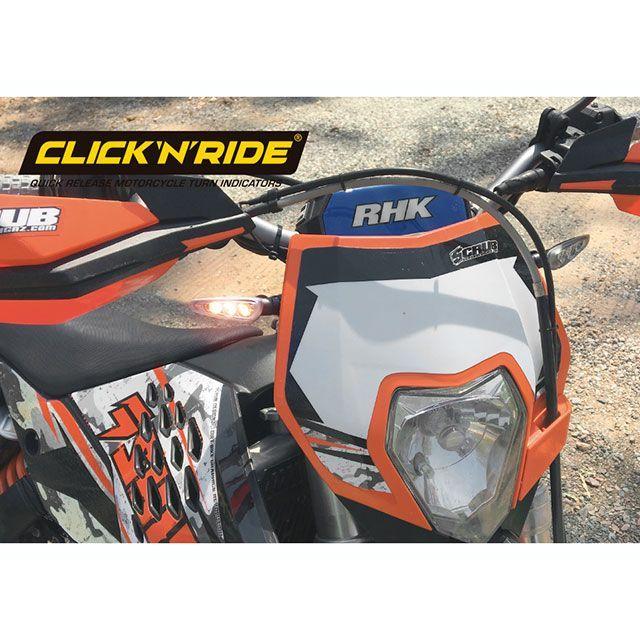 クリックンライド 汎用 クイックリリースシステム付 汎用LEDウインカーセット CLICK’N’RIDEの画像