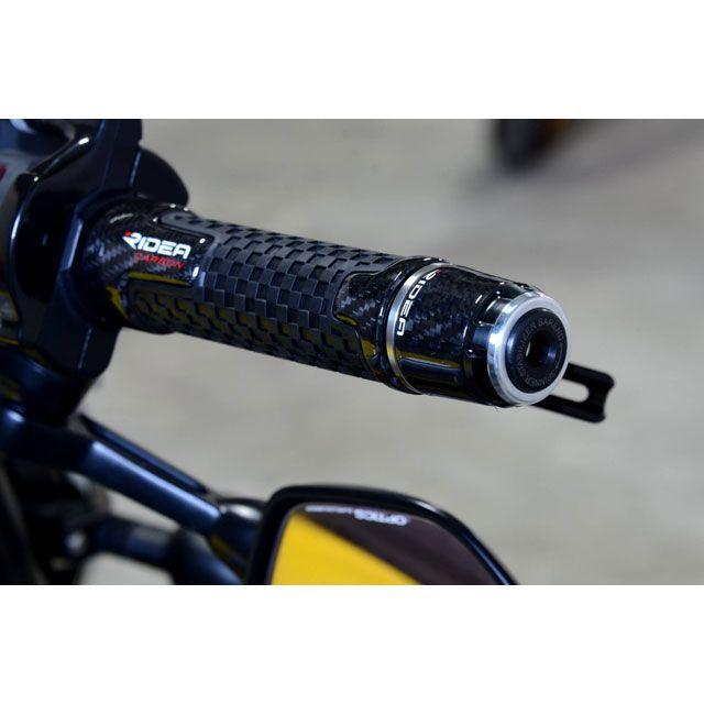 RIDEA リデア 汎用 ハンドルバーエンド（カーボン） タイプ ミドル