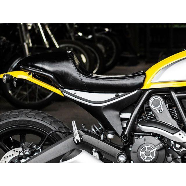 正規品／モーターロック Ducati Scrambler用 サイドカバー（シルバー） Motor Rock バイク｜camp｜02