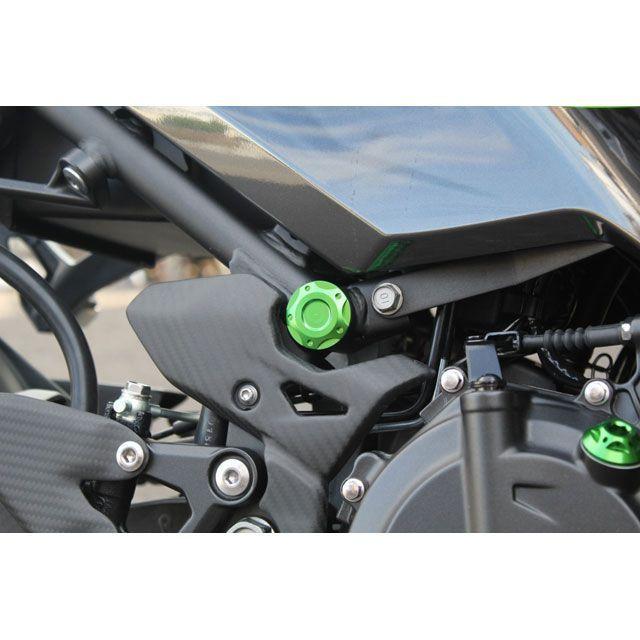 SPEEDRA NINJA250/400 フレームキャップ カラー チタン バイク