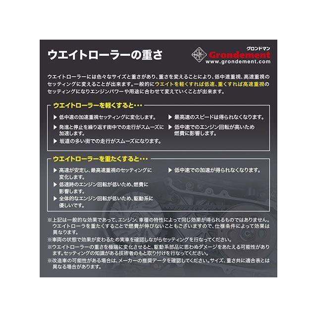 Grondement グロンドマン リード100 スーパーウエイトローラー 18×13mm