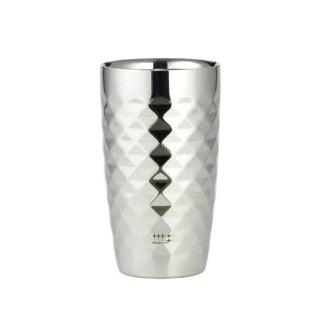 磨き屋シンジケート YJ1192 2重ビアタンブラー370ml（ダイヤモンド 