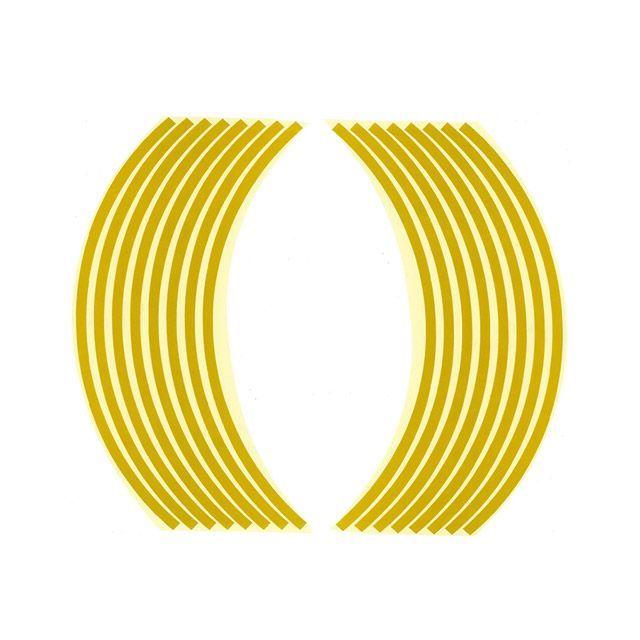 オプティマム 汎用 リムステッカー 10インチ用 カラー イエロー Optimum バイク