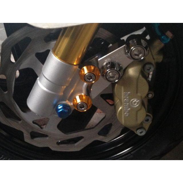 KN企画 グランドアクシス 4POTキャリパー用サポート 220mm DISK用