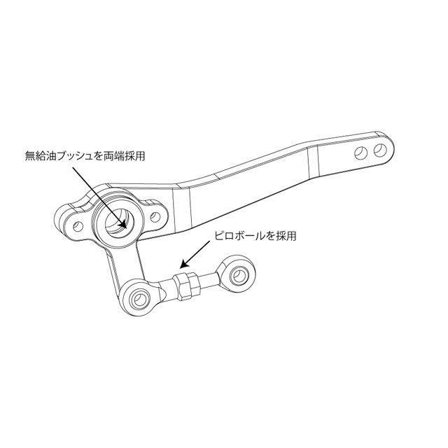 Gcraft Gクラフト モンキー125 ビレットチェンジペダル : モトメガネ