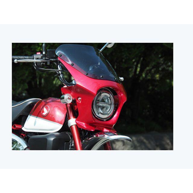 ワールドウォーク モンキー125 モンキー125用ビキニカウル タイプAEROスクリーン（スモーク） カラー パールネビュラレッド WW_1