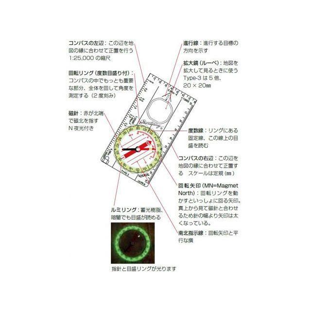 正規品／ワイシーエム オリエンテーリングコンパス No.Type-6 YCM キャンプ｜camp｜03