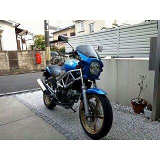 ワールドウォーク CB1300SF/400SF ホーネット250/VTR250 汎用ビキニカウル DS-01 typeAero（グリントウェーブブル…_1