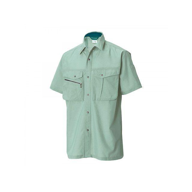 TSデザイン 7155 半袖シャツ（モスグリーン） サイズ 5L TS DESIGN