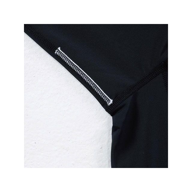TSデザイン 84152 ロングスリーブシャツ（ブラック×チャコールグレー