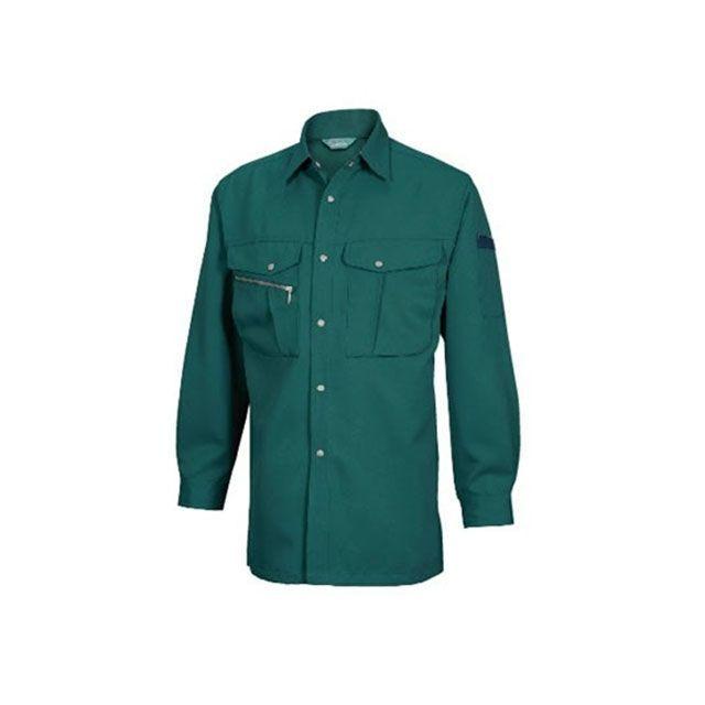 TSデザイン 長袖シャツ（グリーン） サイズ 6L TS DESIGN バイク