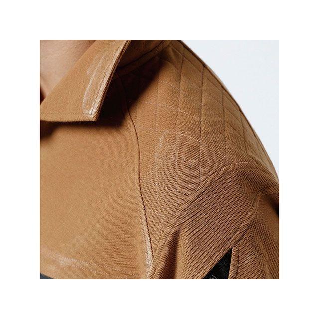 TSデザイン ワークニットショートポロシャツ（キャメル） サイズ M TS