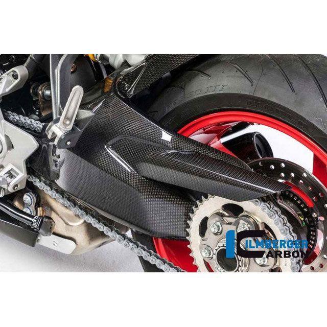 Ducati DIAVELイルムバーガー ドライカーボン スイングアームカバー イルムバーガー スイングアームカバー グロスカーボン - Ducati