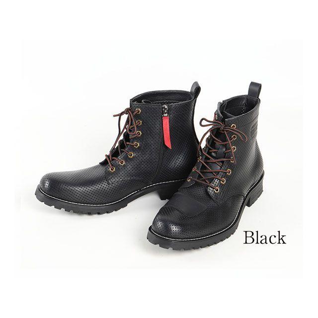 DEGNER（デグナー） HS-B11M メンズメッシュレザーブーツ（ブラック