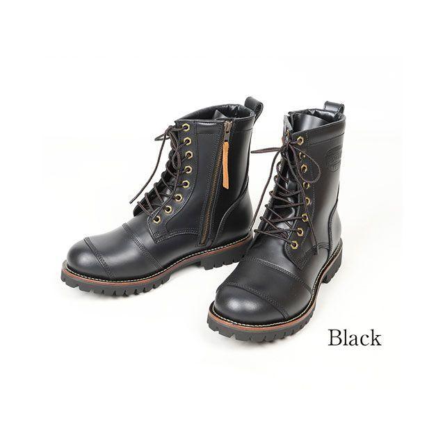 DEGNER デグナー HS-B12 メンズレザーブーツ（ブラック） サイズ 26.5