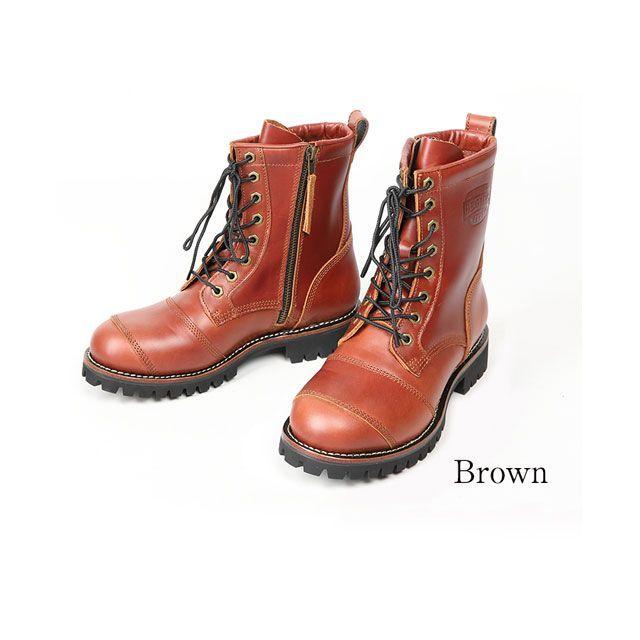 DEGNER デグナー HS-B12 メンズレザーブーツ（ブラウン） サイズ 26.5