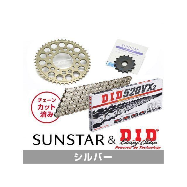 正規品／サンスター バンディット250 KD3A102 スプロケット＆チェーンキット（シルバー） SUNSTAR バイク