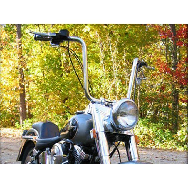 ワイルドワン ハーレー用 16in ファットエイプバーハンドル クローム