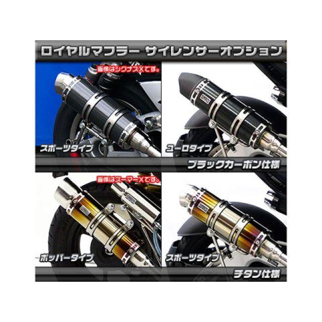ウイルズウィン G-MAX125 G-MAX125用 ロイヤルマフラー ユーロタイプ O2センサー取付口装備 オプション オプションD WirusW…の画像