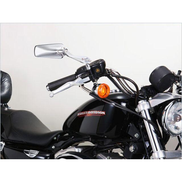 TANAX タナックス 汎用 ガセットミラー カラー クロームメッキ タイプ