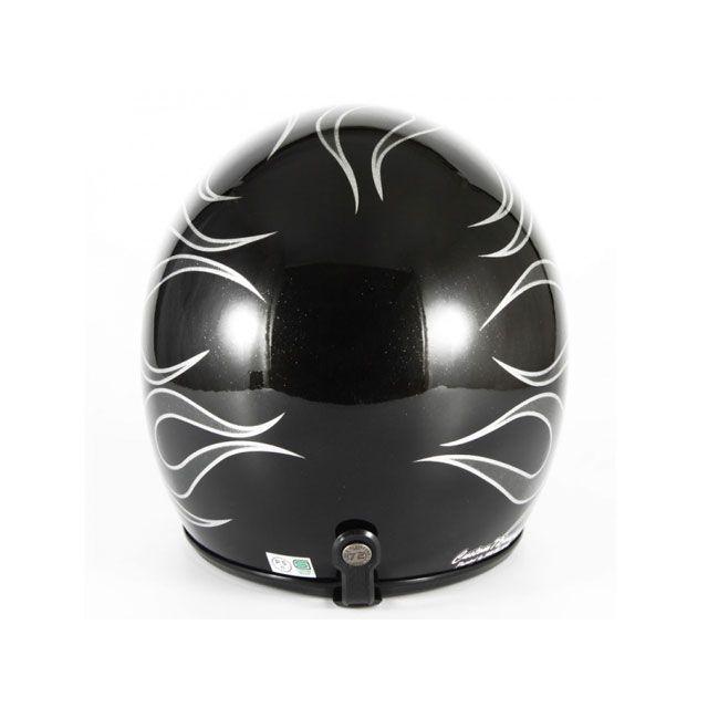 72JAM JET HELMET 72ジャムジェット FLAMES カラー ブラック 72JAM