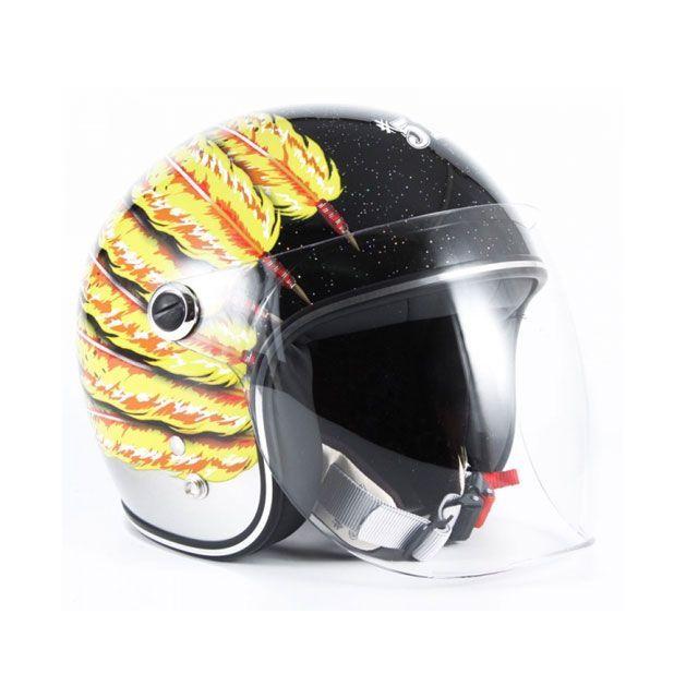 はるページ 72JAM JET HELMET 72ジャムジェット IWAKI Fifty one Feather Design