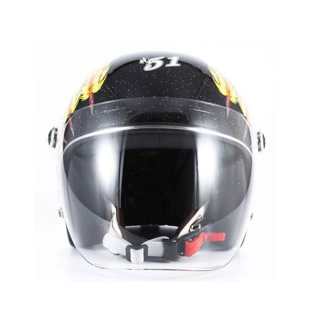 72JAM JET HELMET 72ジャムジェット IWAKI Fifty one Feather Design