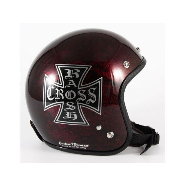 72JAM JET HELMET 72ジャムジェット RASH CROSS カラー レッド
