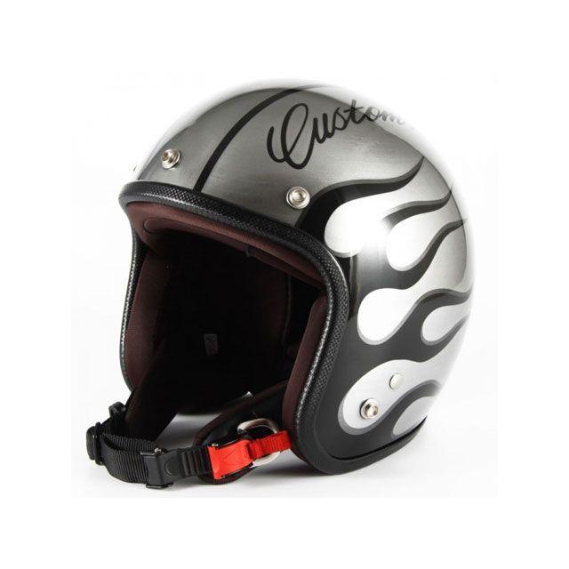 ♥39様♥ 72JAM JET HELMET 72ジャムジェット JCP-28 IRON FLAME（シルバー