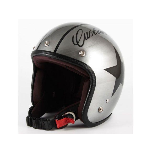 72JAM JET HELMET 72ジャムジェット JCP-30 IRON STAR（シルバー