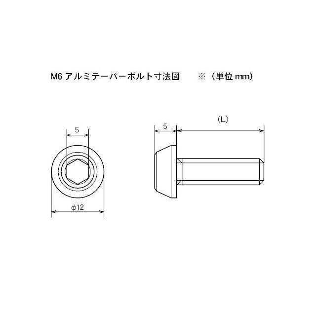 専用ページ　4本 DRC ディーアールシー 汎用 アルミ M6テーパーボルト カラー チタン