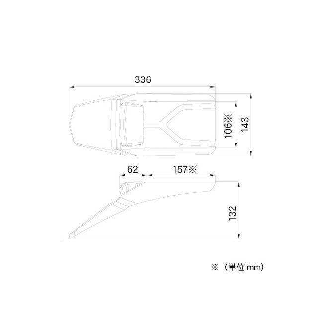 DRC ディーアールシー 汎用 MOTOLED アナトEDリヤフェンダー