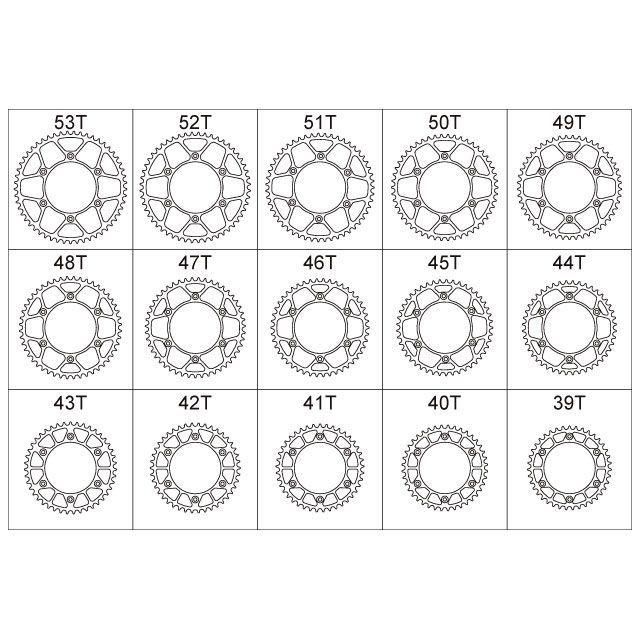 DRC ディーアールシー デュラスプロケット 520サイズ 歯数 52 バイク