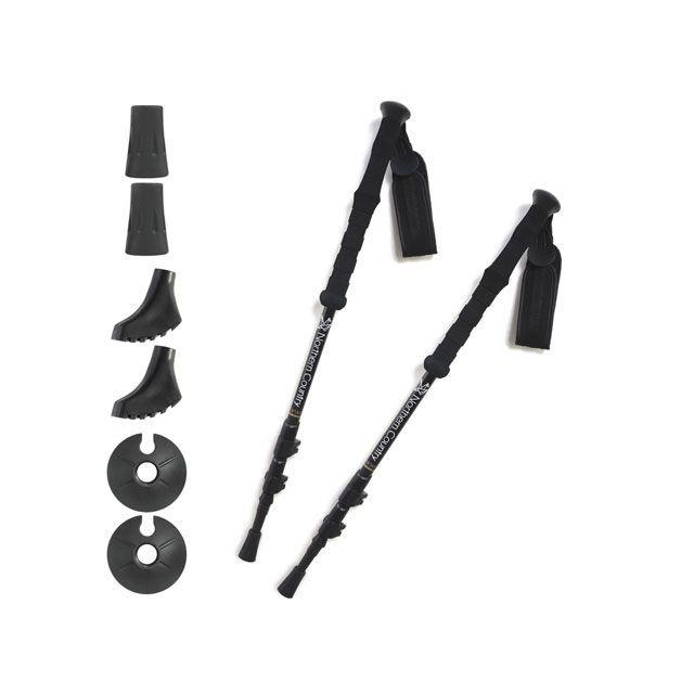 ノーザンカントリー トレッキングポール 2本セット/カーボンシャフト（ブラック） サイズ 115cm northerncountry northern country ノーザンカントリー トレッキングポール2本セット