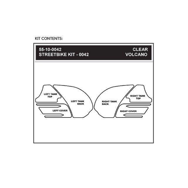 ストンプグリップ トラクションパッド タンクキット VOLCANO（クリア