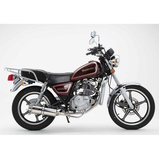 【美品】 新車外し　スズキ GN125H 純正マフラー スズキ GN125H 純正マフラー GN125H 純正マフラー 再加工 | バイク
