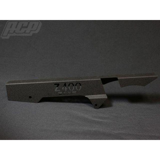 ACP Z400FX Z400J ロゴ入り チヂミ塗装 チェーンケース カラー 黒