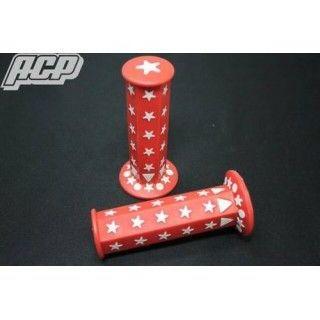【ひー】 ACP（エーシーピー） 汎用 六角スターグリップ カラー レッド
