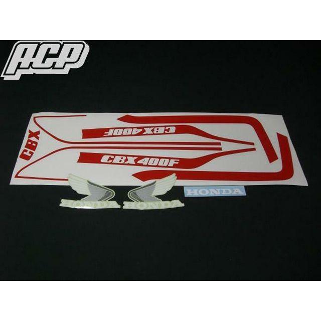 にーな ACP CBX400F用 1型 ラインステッカー カラー 青/白タイプ : モトメガネ