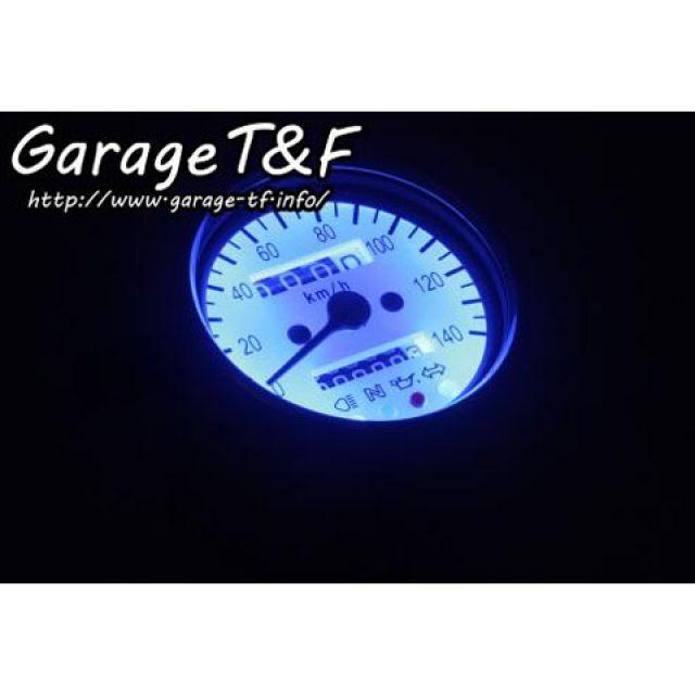 ガレージT&F ミニスピードメーター(ホワイト)インジケーター内蔵　メーターステ Garage T＆F ガレージT&F ドラッグスター250 ドラッグスター250 機械式