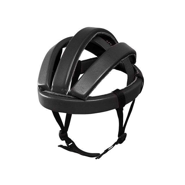 雑誌付き リンプロジェクト 自転車 ヘルメット no.4002 超美品の カスクレザー 牛革 rin 折り畳める ブラック p… 人気の製品 簡易ヘルメット