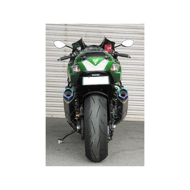 ビートジャパン Ninja ZX-14R NASSERT Evolution TypeII T-2 スリップオンマフラー サイレンサー クリアチタン…の画像