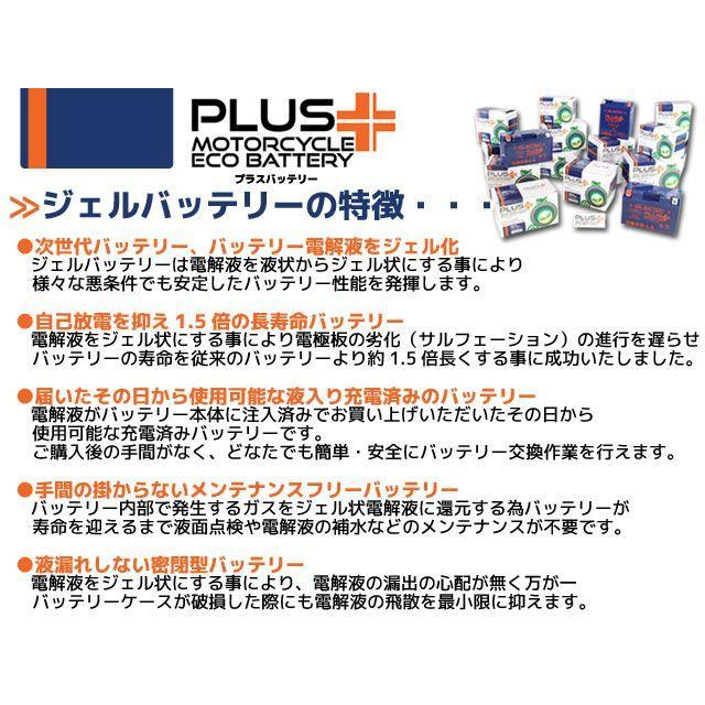 正規品／ライズコーポレーション PLUS（プラス）バッテリー ジェルタイプ PTZ7S（YTZ7S 互換） RISE CORPORATION バイク｜camp｜03