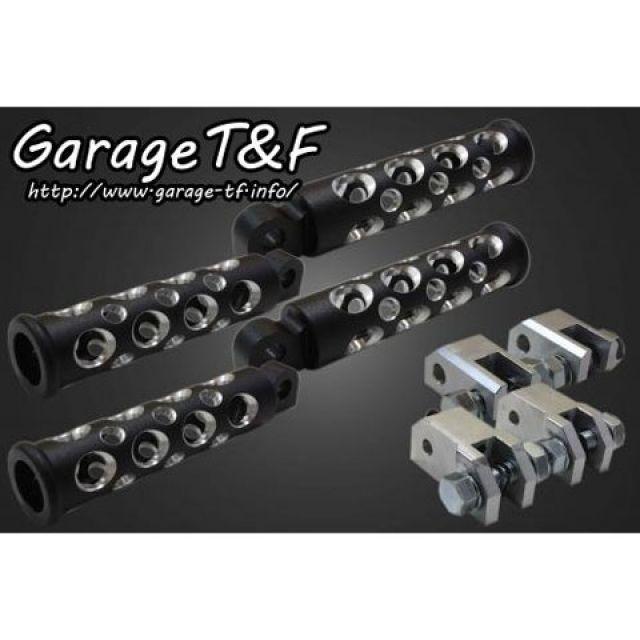 送関込 Garage TF Garage TF:ガレージ TF コンバットフットペグ フロント&リアセット 本体部分:ブラック仕上げ シャドウ400 HONDA ホンダ レールフットペグ フロントリアセット ガレージTF マグナ250(V-TWIN MAGNA)