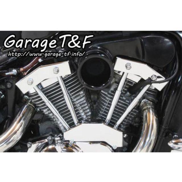 ガレージT&F スティード400/VLX/VCL/VSE/VLS ファンネルエアクリーナーキット カラー ブラック T&F_2